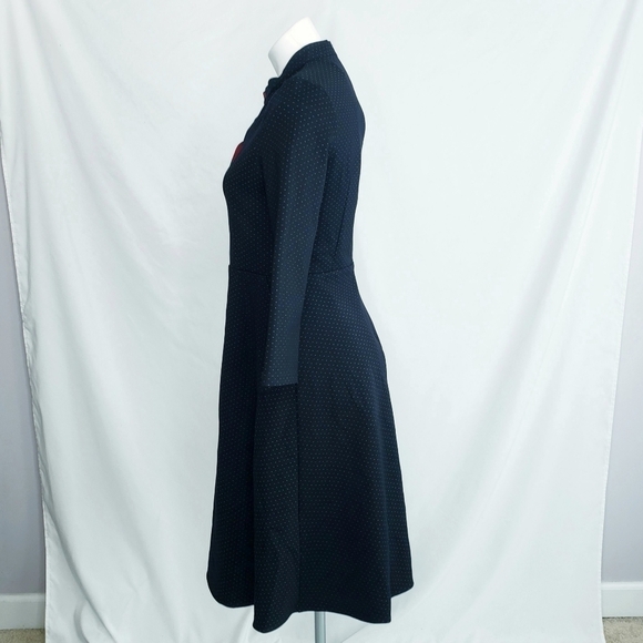 NWT Cyanine Sea Polka Dot Fit & Flare Dress Pin-up Rockabilly - Picture 5 of 11